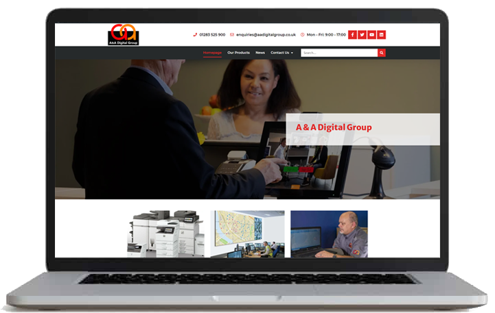 aadigital website by CADS Web Design in Swadlincote