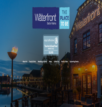 Waterfront website built by cads