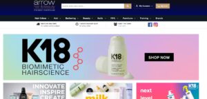 ecommerce website design for a beauty shop